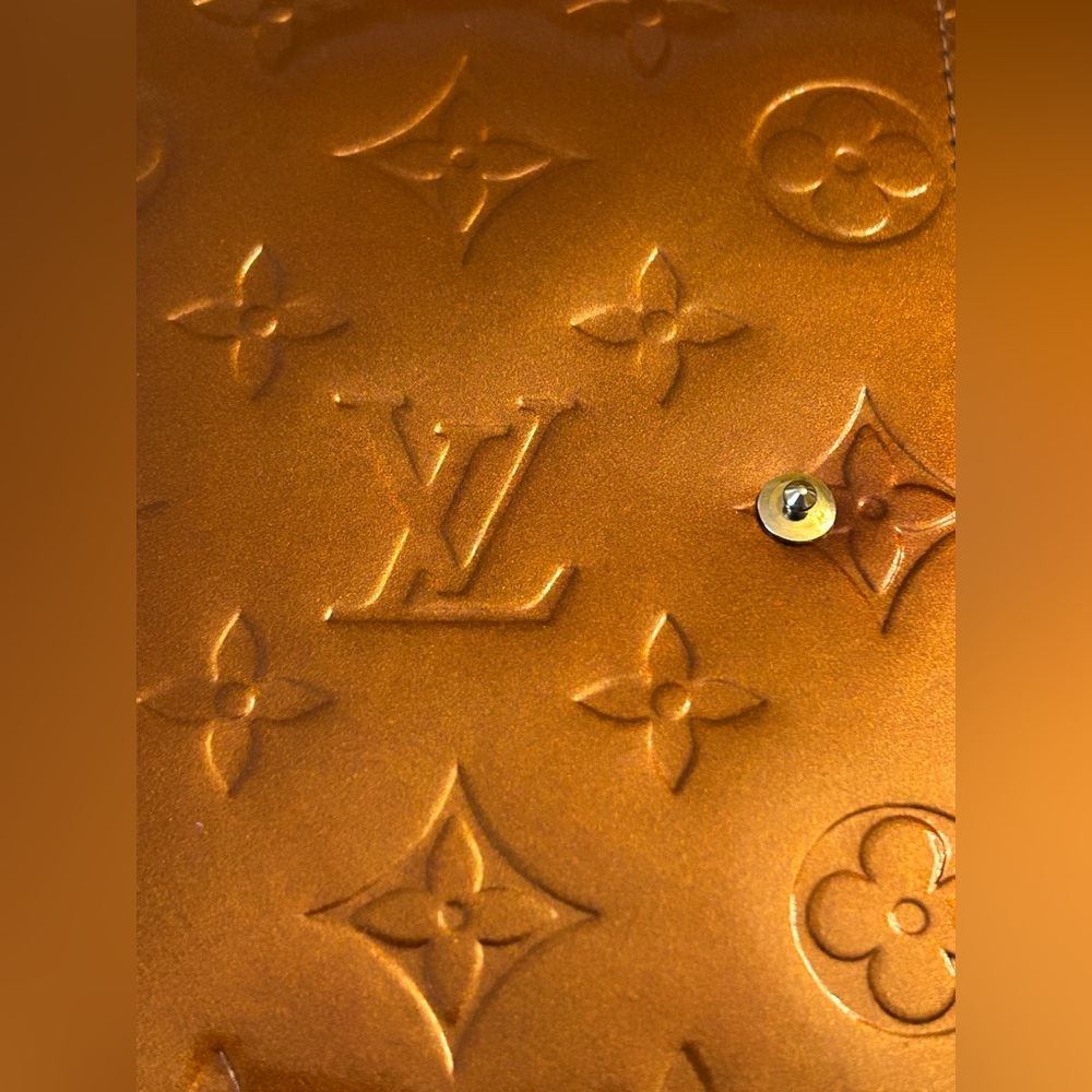 Louis Vuitton Vernis BRONZE agenda pm EUC with COA - Picture 6 of 14